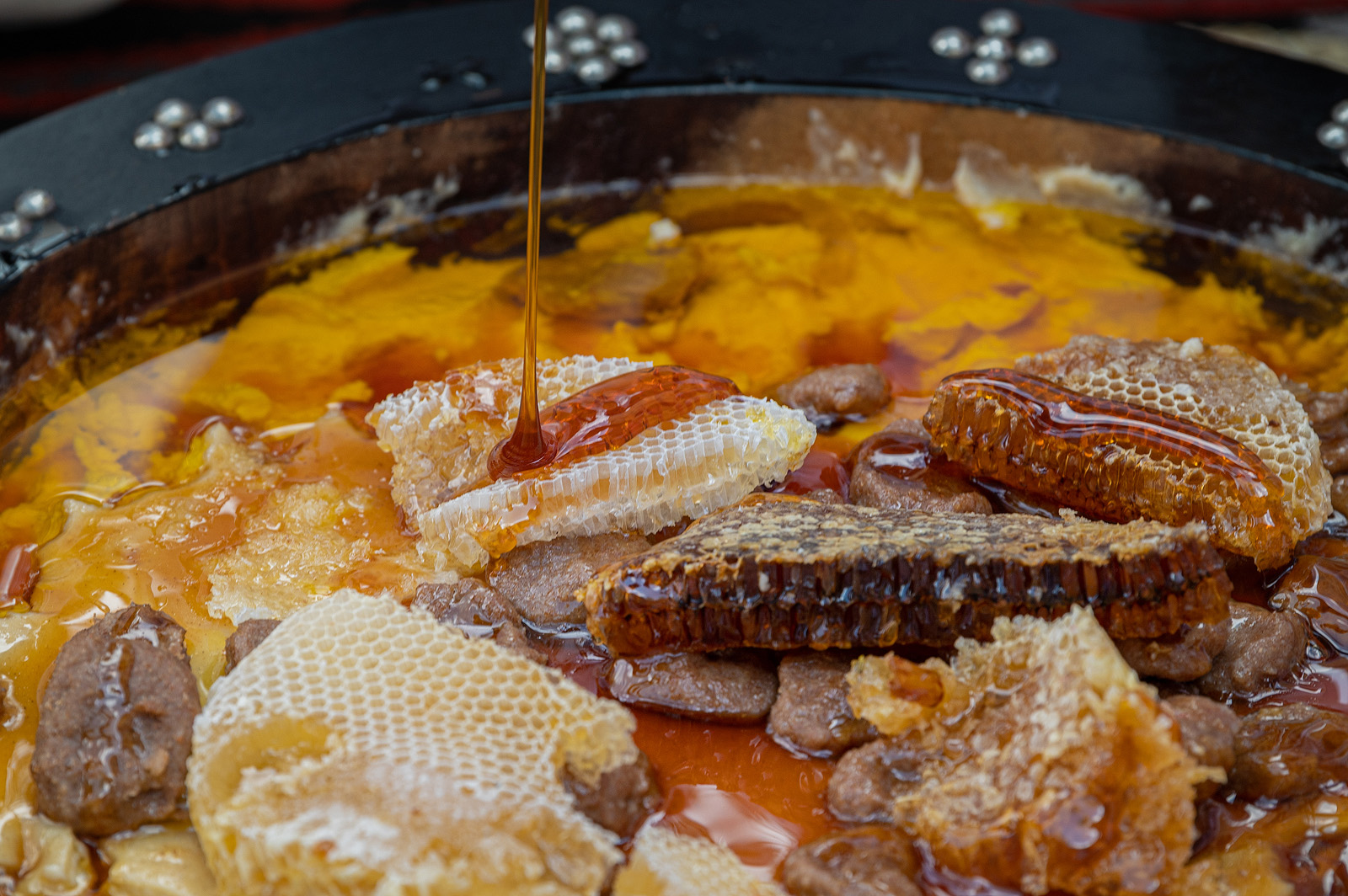 Paragliding view of mountains