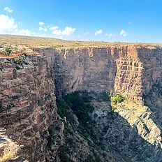 Paragliding view of mountains
