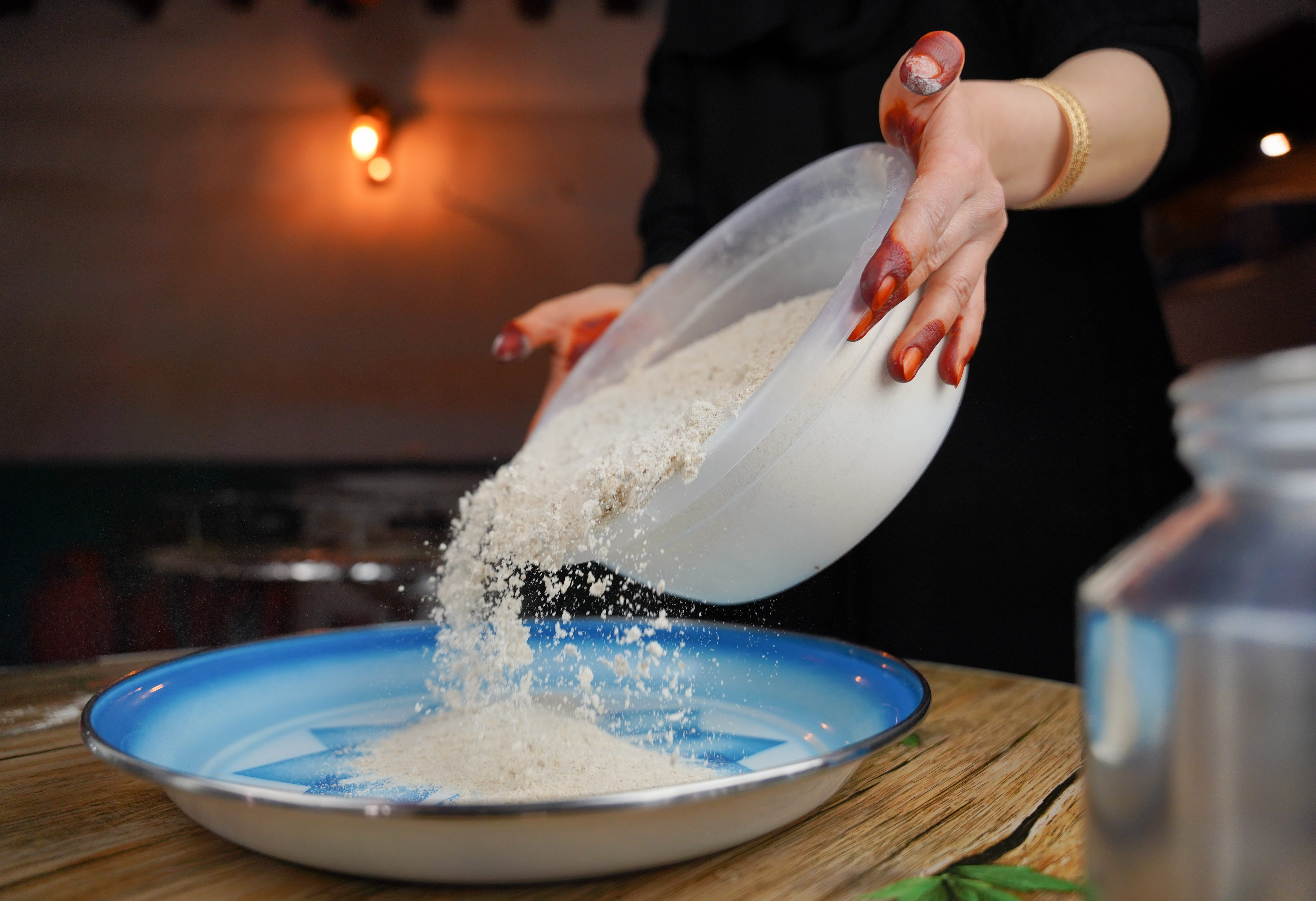 Paragliding view of mountains