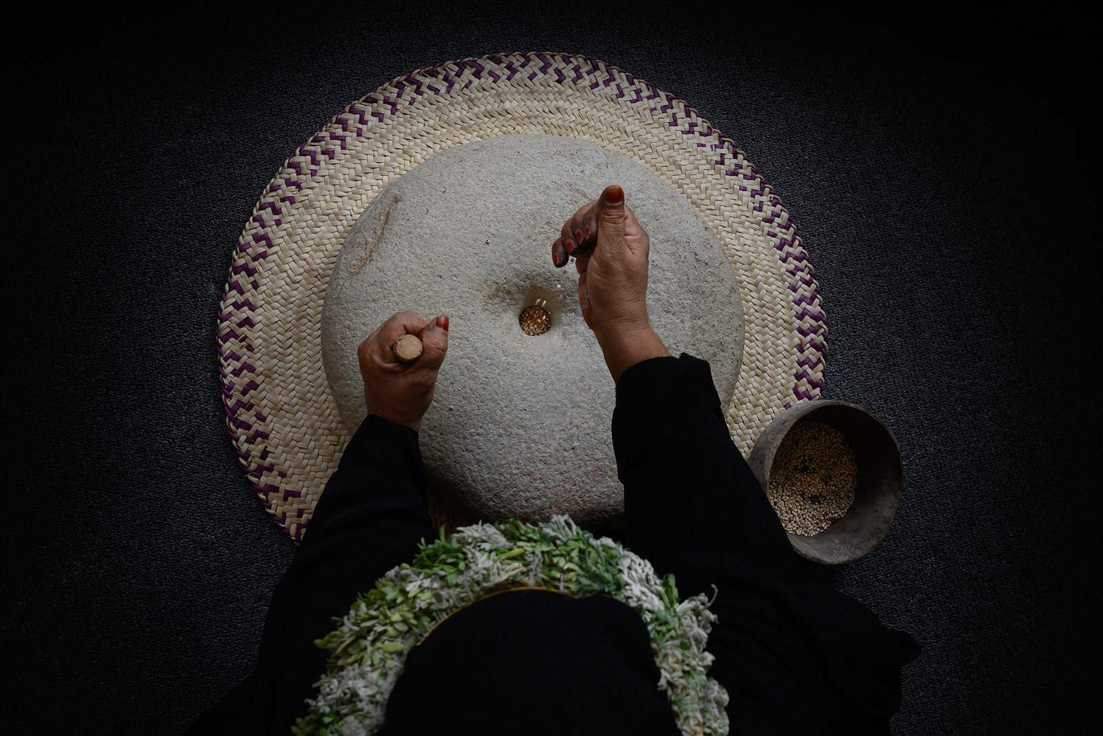 Paragliding view of mountains